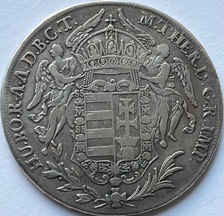 Hongarije schaarse thaler 1780B, Postzegels en Munten, Munten | Europa | Niet-Euromunten, Losse munt, Hongarije, Zilver, Ophalen of Verzenden