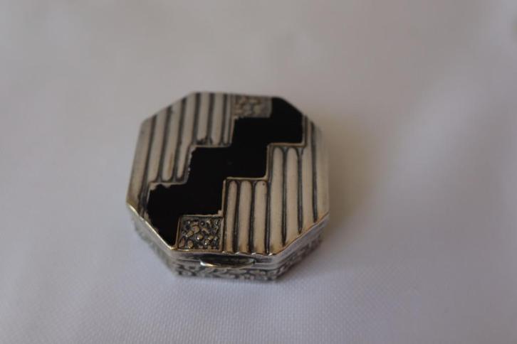 Antieke emaille poederdoosje jaren 1930/1940, Antiek en Kunst, Curiosa en Brocante, Ophalen of Verzenden