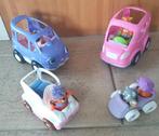 Fisherprice little people, roze, paarse auto's ijscowagen 3, Kinderen en Baby's, Speelgoed | Fisher-Price, Met geluid, Ophalen of Verzenden