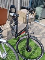 Stella Vicenza - Zwarte Elektrische Fiets, Fietsen en Brommers, Gebruikt, 55 tot 59 cm, 30 tot 50 km per accu, Ophalen