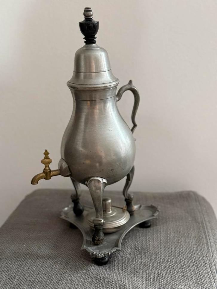 Antieke Tinnen Kraantjespot, Antiek en Kunst, Antiek | Tin, Ophalen of Verzenden