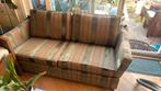 Kasteelbank en fauteuil groen met beige, Ophalen