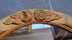 Vintage ovalen spiegel met bloemmotief Kirchroa, Gebruikt, Onbekend, Ophalen of Verzenden, Onbekend