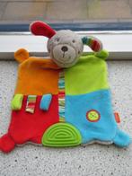 Knuffeldoek konijn of hond merk Babyfehn Fehn vrolijk ge, Ophalen of Verzenden, Zo goed als nieuw, Hond