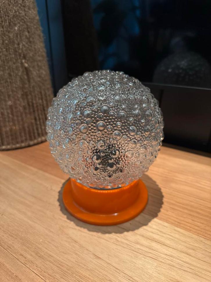 Vintage Helena Tynell Bubble Lamp Plafonniere 70s, Huis en Inrichting, Lampen | Plafondlampen, Gebruikt, Glas, Ophalen of Verzenden