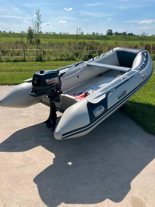 Ribberboot Nimarine (2020) plus motor als nieuw, Watersport en Boten, Rubberboten, Zo goed als nieuw, Overige merken, Aluminium