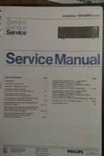 Philips versterker service manual 70FA880, Verzenden, Overige typen