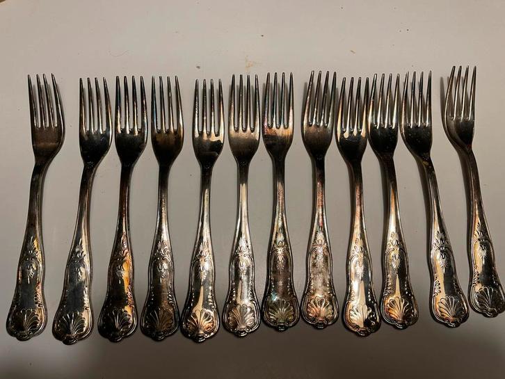 Verzilverd bestek, 36-delig super inox, Antiek en Kunst, Antiek | Bestek, Ophalen of Verzenden