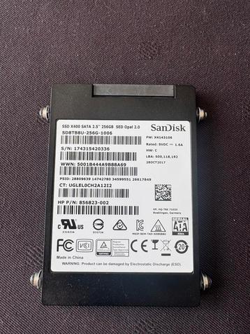 Sandisk 256gb ssd  beschikbaar voor biedingen