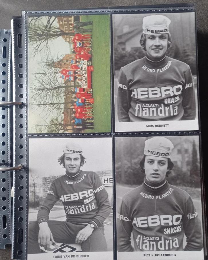 publiciteitsfoto's Hebro Snacks - Flandria 1974 mag per stuk, Verzamelen, Sportartikelen en Voetbal, Gebruikt, Poster, Plaatje of Sticker