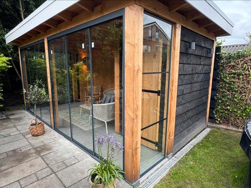 Luxe glazen schuifwanden getint en helder glas!, Tuin en Terras, Overkappingen, Nieuw, Ophalen
