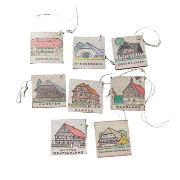 WWII German Winterhilfswerke Pin Set 8 beschikbaar voor biedingen
