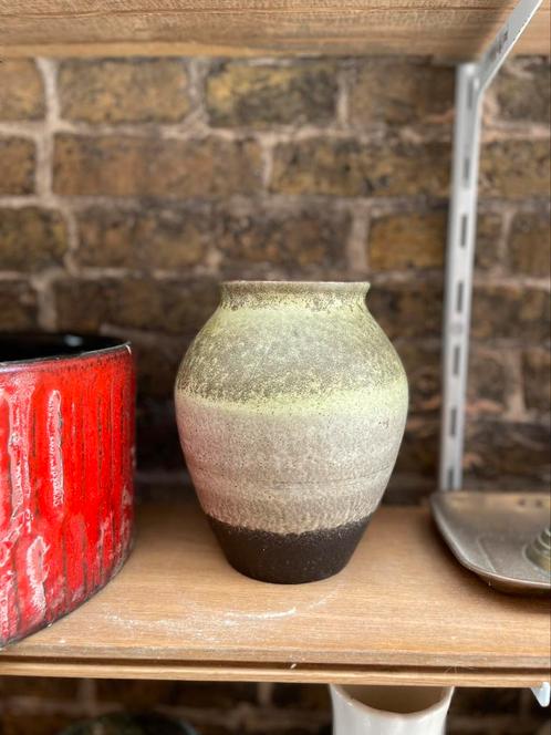 Vintage West-Germany vaas – jaren '60/'70, Huis en Inrichting, Woonaccessoires | Vazen, Zo goed als nieuw, Rood, Minder dan 50 cm