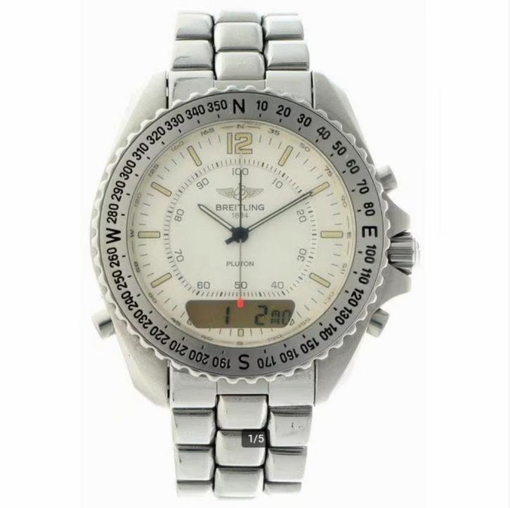 Breitling Pluton horloge – zeer goede staat, Sieraden, Tassen en Uiterlijk, Horloges | Heren, Zo goed als nieuw, Polshorloge, Breitling