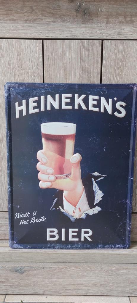 reclamebord Heineken, Verzamelen, Biermerken, Nieuw, Reclamebord, Plaat of Schild, Heineken, Ophalen of Verzenden
