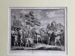 1749 Aankomst der batavieren - Folkema, Antiek en Kunst, Kunst | Etsen en Gravures, Ophalen of Verzenden