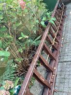 Houten uitschuifbare ladder 2x 14 treden, Doe-het-zelf en Verbouw, Ladders en Trappen, Ophalen, Gebruikt, Ladder, Opvouwbaar of Inschuifbaar