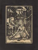 Expressionistische School houtsnede "Josef-Maria-Wanhoop-", Antiek en Kunst, Kunst | Etsen en Gravures, Ophalen