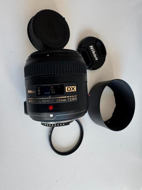 Nikon 40mm 2.8 micro  lens met UV filter, Audio, Tv en Foto, Fotografie | Lenzen en Objectieven, Zo goed als nieuw, Macrolens