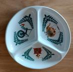 VINTAGE 3VAKS SCHAAL MET HULST-SPINNEWIEL-KOFFIEMOLEN-KETEL, Huis en Inrichting, Keuken | Servies, Verzenden, Overige stijlen