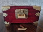 Oud Chinees Rozenhouten Sieradenkistje - Anno 1950 -, Ophalen of Verzenden