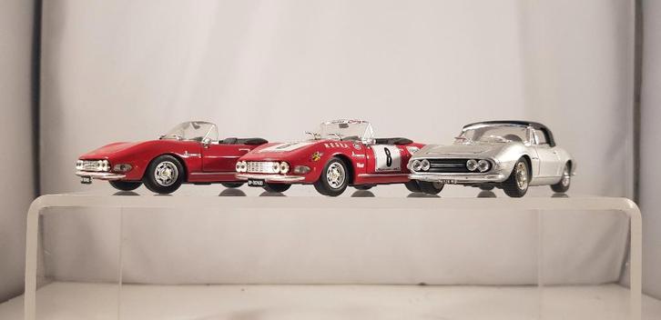 3x Fiat Dino Spider 2400V6 '69-'73 Progetto-K 1:43, Hobby en Vrije tijd, Modelauto's | 1:43, Zo goed als nieuw, Auto, Overige merken