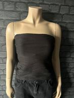 Shein zwart strapless top maat S, Kleding | Dames, Tops, Verzenden, Zwart, Zo goed als nieuw, Maat 36 (S)