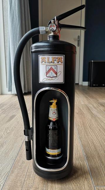 Mooie ALFA bier brandblusser met ledverlichting beschikbaar voor biedingen