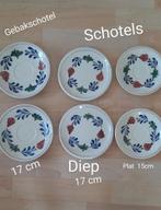 Boerenbont schotels en schaal, Huis en Inrichting, Keuken | Servies, Ophalen, Zo goed als nieuw, Aardewerk, Boerenbont