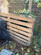 Gratis af te halen: 2 houten pallets 180x110cm, Doe-het-zelf en Verbouw, Hout en Planken, Ophalen, Gebruikt, 25 tot 50 mm, Pallet