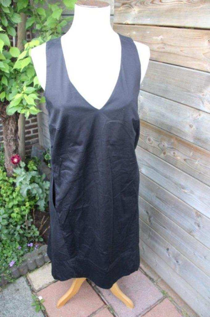 Jurk zwart Cora Kemperman mt M Vaste prijs, Kleding | Dames, Jurken, Zo goed als nieuw, Maat 38/40 (M), Zwart, Onder de knie, Ophalen of Verzenden