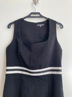 Kocca zwarte moueloze jurk met 2 witte strepen maat S, Maat 38/40 (M), Zwart, Ophalen of Verzenden, Zo goed als nieuw