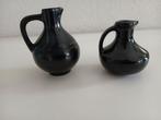 Zwarte vaasjes, Gebruikt, Zwart, Aardewerk of Porselein, Ophalen of Verzenden