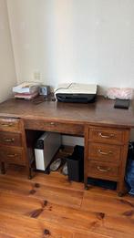 Antiek Eiken Bureau, Huis en Inrichting, Bureaus, Ophalen, Gebruikt, Bureau