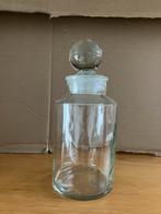 Voorraadpot glas zwaar decoratief - €10, Gebruikt, Ophalen of Verzenden