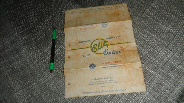 Bevrijding 1945 Elit boter margarine oorlog wo2 wikkel, Verzamelen, Militaria | Tweede Wereldoorlog, Overige soorten, Overige typen