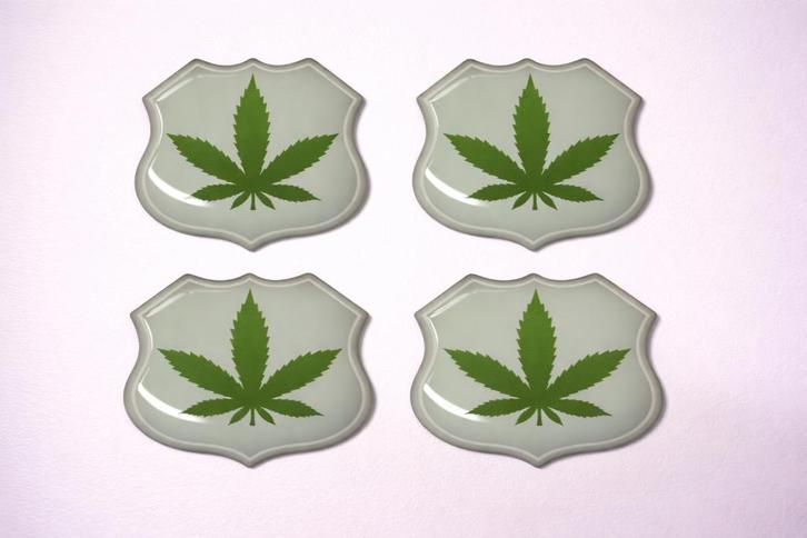 3D Wiet gel stickers UV-bestendig Wiet sticker, Verzamelen, Stickers, Nieuw, Overige typen, Verzenden