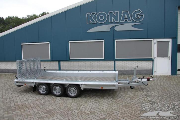 In de SALE: HULCO TERRAX-3 3500 tridemas machinetransporter, Auto diversen, Aanhangers en Bagagewagens, Nieuw