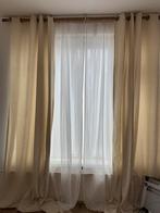 Gordijnen met dubbele roedde, Ophalen, Zo goed als nieuw, 200 cm of meer