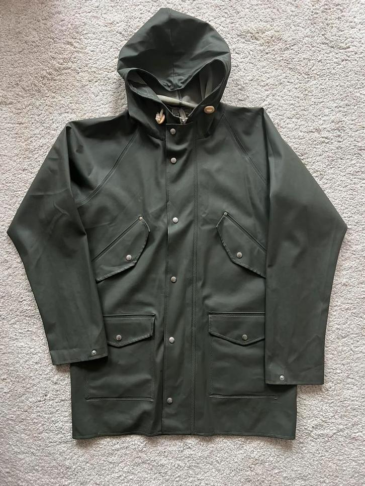 Elka x Norse Projects donkergroene regenjas, Kleding | Heren, Jassen | Winter, Zo goed als nieuw, Maat 46 (S) of kleiner, Groen