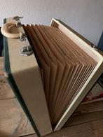 Vintage (waaier) koffer voor 20 LP’s, Cd's en Dvd's, Vinyl | Overige Vinyl, Ophalen, Gebruikt, Overige formaten