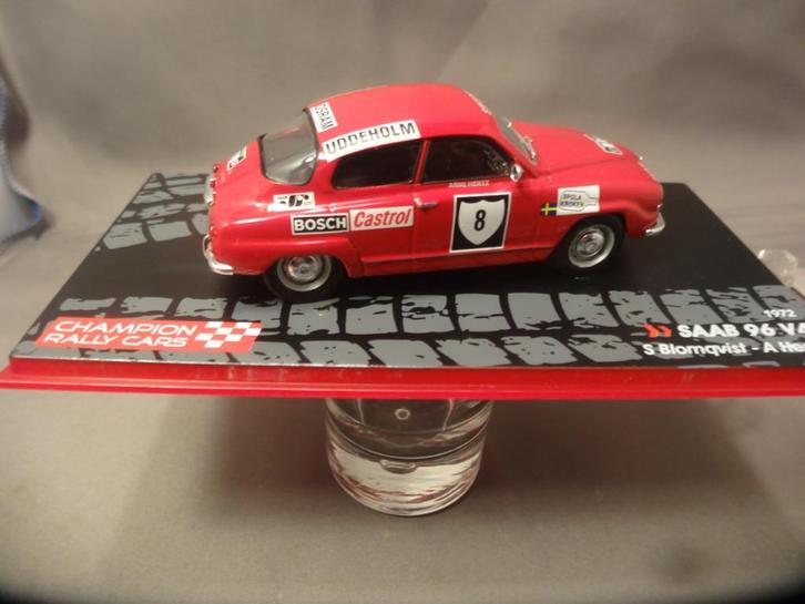 Altaya/Ixo Saab 96 V4 1972 Swedish rally Blomqvist 1:43, Hobby en Vrije tijd, Modelauto's | 1:43, Nieuw, Auto, Overige merken