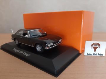 Peugeot 504 Coupe 1976 Anthracite Metall van Maxichamps 1:43 beschikbaar voor biedingen