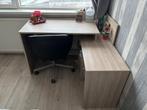 Hoekbureau Leen Bakker met Ikea bureaustoel, Huis en Inrichting, Bureaus, Ophalen, Gebruikt