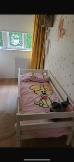 Wit peuterbed 150x60cm, Ophalen, 70 tot 85 cm, 140 tot 160 cm, Zo goed als nieuw