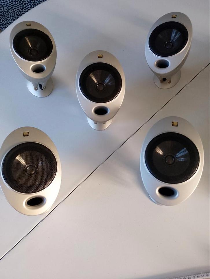 KEF Eitjes - 5 Satelliet Luidsprekers Surround, Audio, Tv en Foto, Luidsprekers, Ophalen
