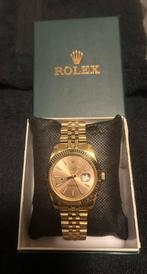 Prachtige Nieuwe Klok, goud met parelmoerkleurige plaat, Sieraden, Tassen en Uiterlijk, Horloges | Heren, Staal, Rolex, Polshorloge