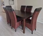 Dining Table with 6 chairs, Huis en Inrichting, Tafels | Eettafels, Ophalen, Gebruikt, 50 tot 100 cm, Vijf personen of meer