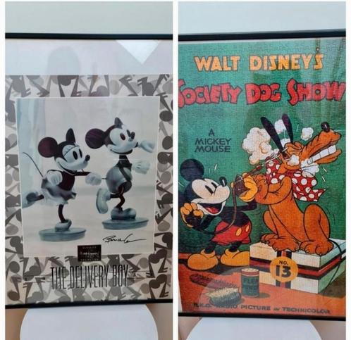 The Delivery Boy poster + puzzel poster Pluto Mickey Disney, Verzamelen, Disney, Gebruikt, Plaatje of Poster, Mickey Mouse, Ophalen