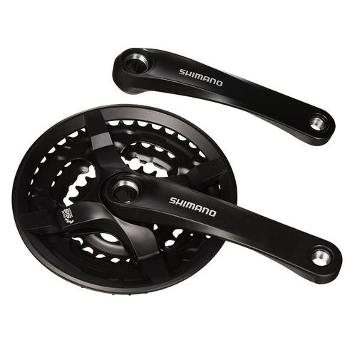 Nieuwe Shimano Fc-ty501 crankstel 42-34-24 zwart, Fietsen en Brommers, Fietsonderdelen, Nieuw, Mountainbike, Crankstel of Pedalen